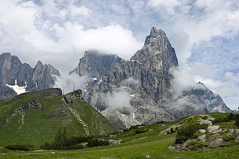 pale di san martino and punta rolle, paneveggio park, italy