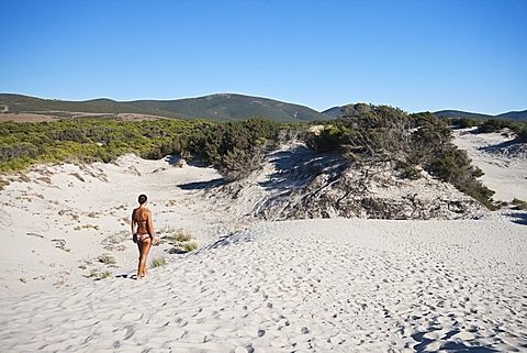 Porto Pino beach, Teulada, Cagliari District, Sardinia, Italy, Europe