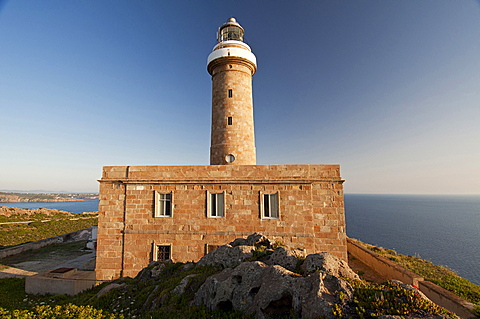 Capo Sandalo Lighthouse, St Pietro Island, Carloforte, Sulcis, Iglesiente, Carbonia Iglesias, Sardinia, Italy, Europe