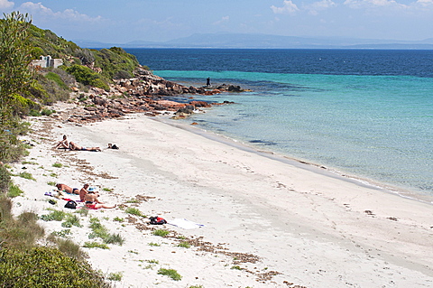 Girin beach, Carloforte, St Pietro Island, Carbonia - Iglesias district, Sardinia, Italy, Europe