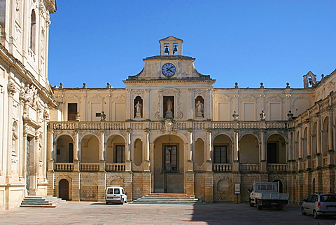 Episcopio palace in Cathedral's square, Lecce, Salentine Peninsula, Apulia, Italy