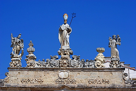 Details of Sedile palace, Salandra square, Nardv=, Salentine Peninsula, Apulia, Italy