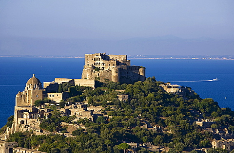 Aragonese castle,Ischia island,Campania,Naples,Italy,Europe.