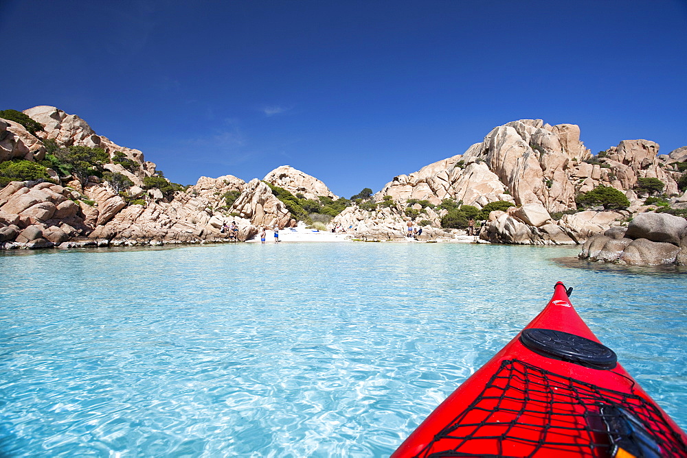 Tahiti beach, Cala Coticcio, Caprera Island, Arcipelago della Maddalena National Park, La Maddalena, Sardinia, Italy, Europe