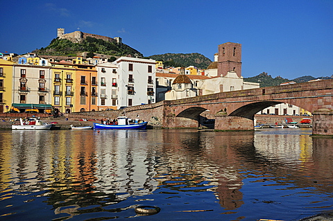 Bosa, Sardinia, Temo river, Italy, Europe