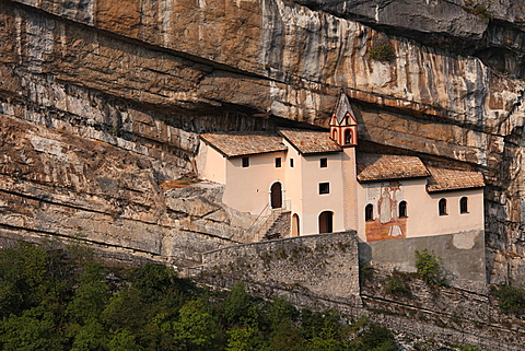 San Colombano hermitage, Vallarsa, Vallagrina, Trentino, Italy, Europe