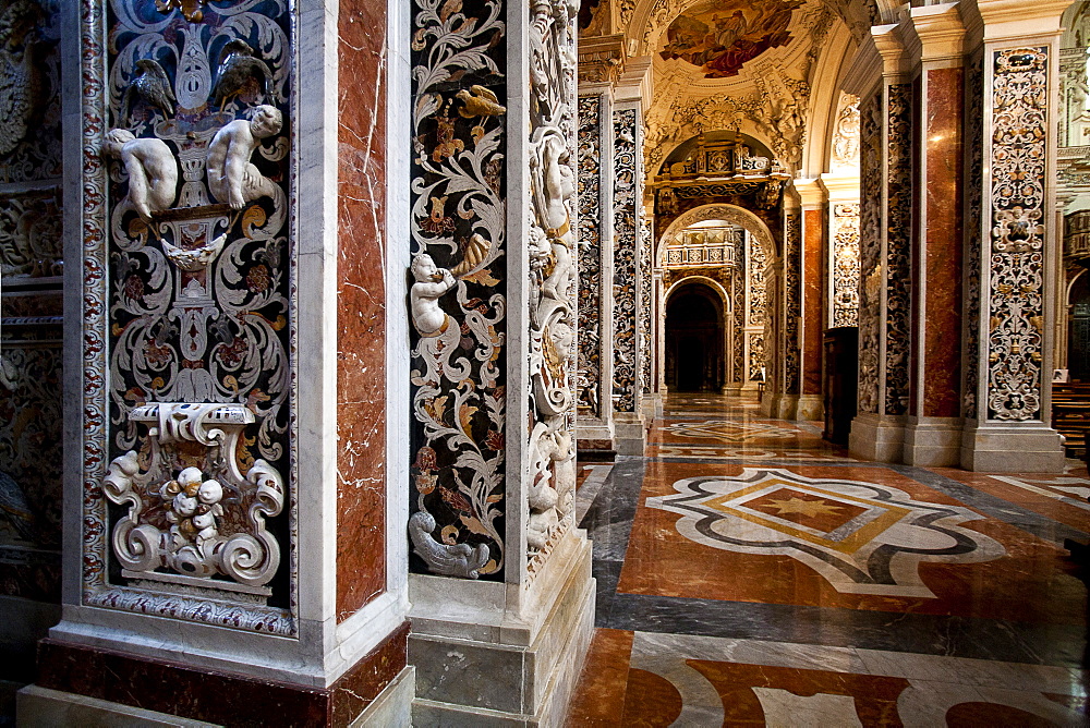 Church of the Gesu, Casa Professa, Palermo, Sicily, Italy, Europe