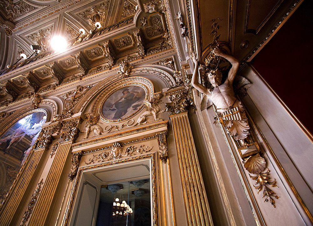 Foyer, Massimo Bellini theatre, Catania, Sicily, italy, Europe