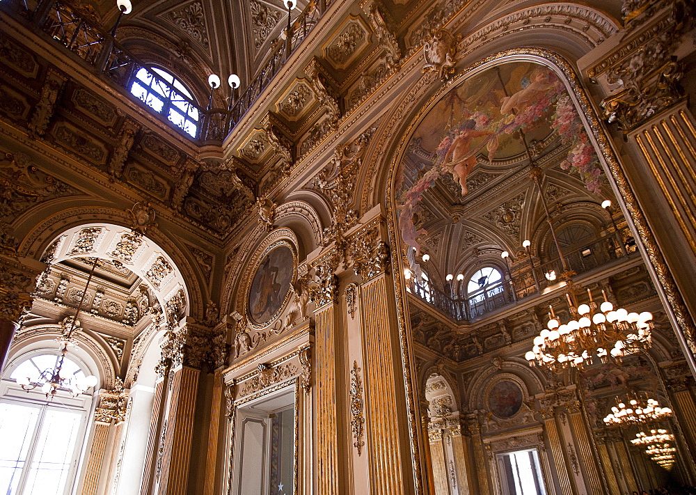 Foyer, Massimo Bellini theatre, Catania, Sicily, italy, Europe