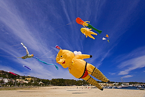 Kites festival, Trapani, Sicily, Italy, Europe