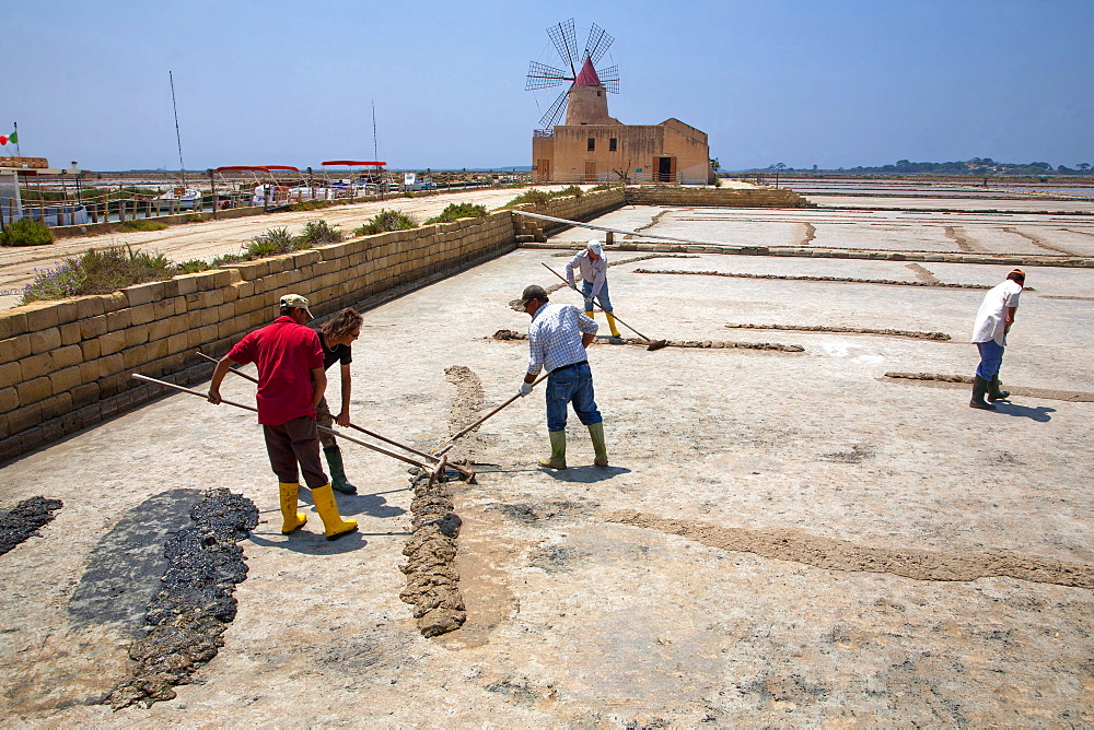 Ettore Infersa Saltworks, Trapani, Sicily, Italy, Europe