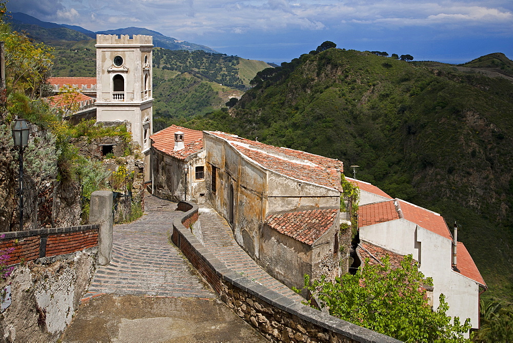 Cityscape, Savoca village, Sicily, Italy, Europe