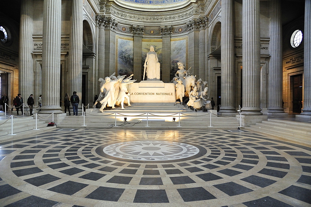 Convention nationale monument inside the Pantheon, Paris, France, Europe