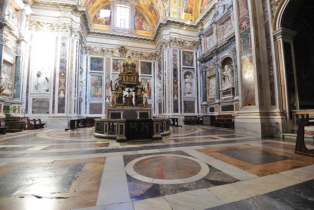 Santa Maria Maggiore church and crypt, Rome, Italy, Europe