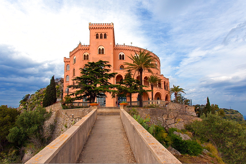 Castello Utveggio castle, 1928, Monte Pellegrino, Palermo, Sicily, Italy, Europe