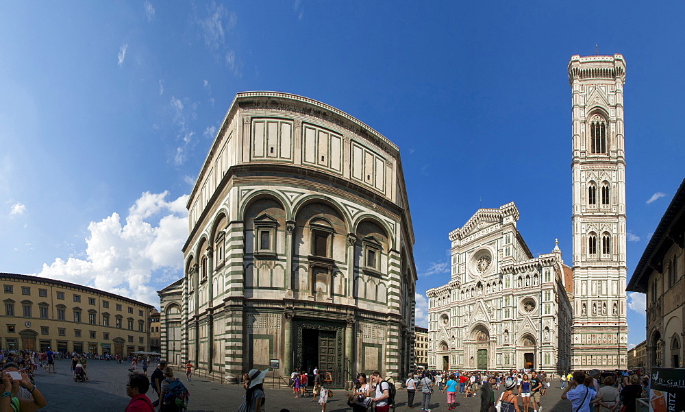 Cathedral and Baptistere, Florence, Tuscany, Italy, Europe