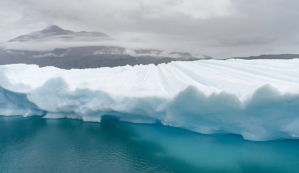 Icebergs drifting in the fjords of southern greenland. America, North America, Greenland, Denmark