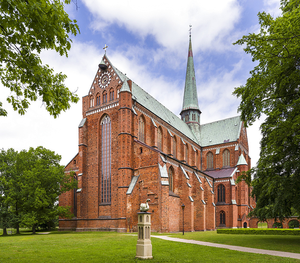 The minster in Bad Doberan near Rostock. A masterpiece build in north german brick high gothic style.  Europe,Germany, Rostock