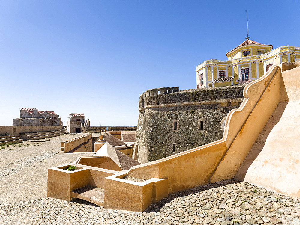 Forte de Graca. Elvas in the Alentejo close to the spanish border. Elvas including Forte de Graca is listed as UNESCO world heritage. Europe, Southern Europe, Portugal, April