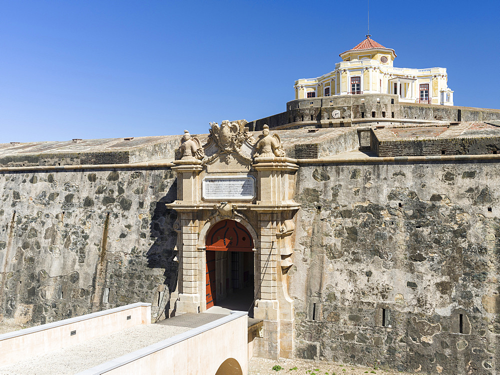 Forte de Graca. Elvas in the Alentejo close to the spanish border. Elvas including Forte de Graca is listed as UNESCO world heritage. Europe, Southern Europe, Portugal, April