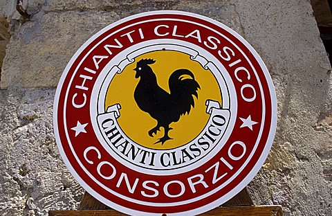 Brand of Chianti, Monteriggioni, Tuscany, Italy.
