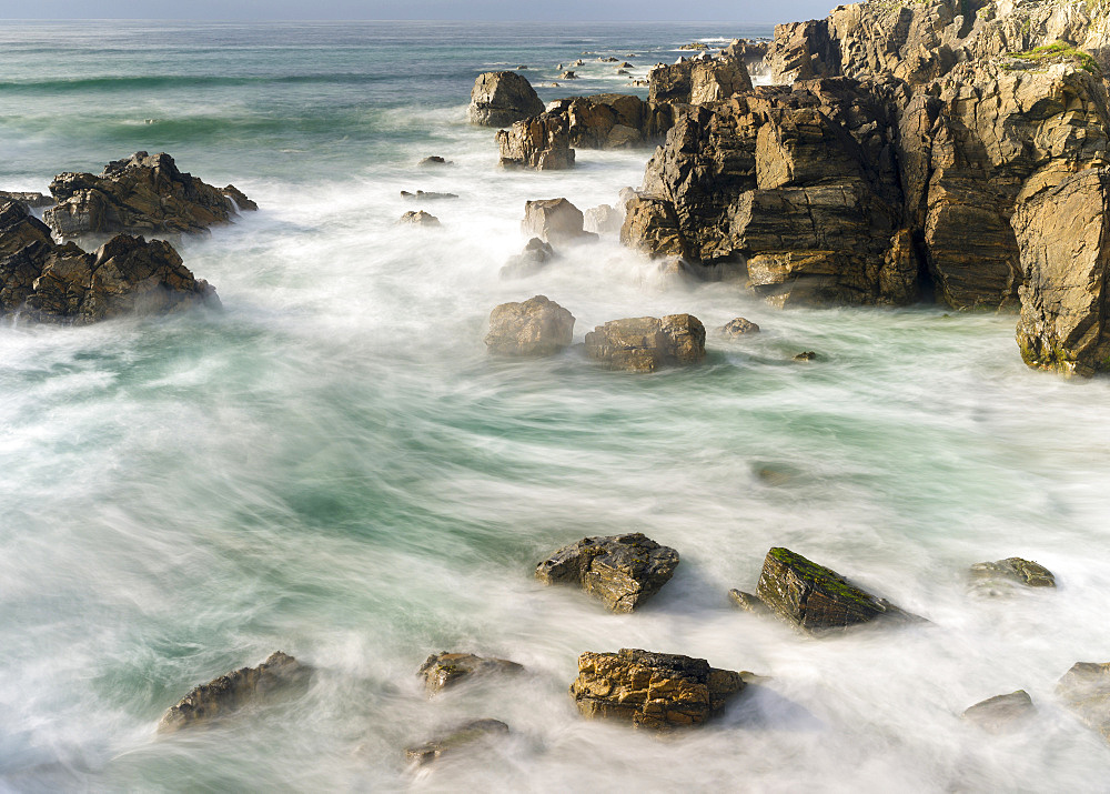 Isle of Lewis, part of the island Lewis and Harris in the Outer Hebrides of Scotland. Coast in the north of Lewis. Europe, Scotland, June