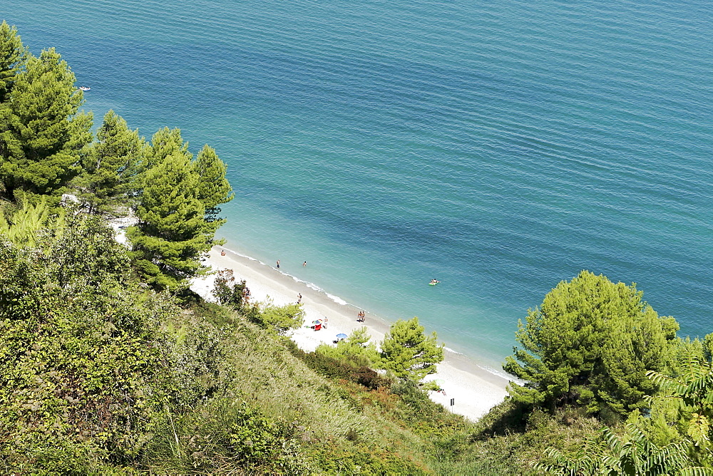 Monte Conero National Park, Seascape, View from Portonovo, Ancona, Marche, Italy, Europe