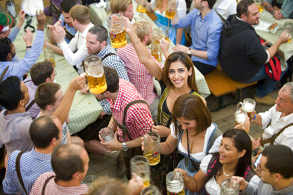 Oktoberfest, traditional german beer festival, Munich, Baviera, Germany, Europe