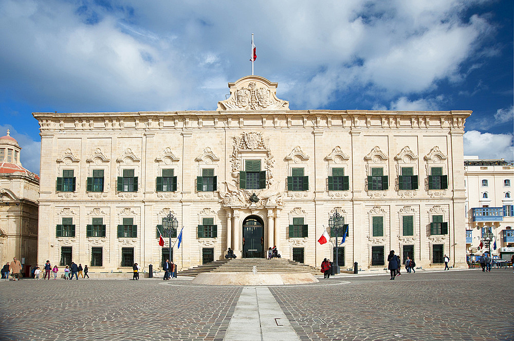 La Valletta, Capital of Culture 2018, Governament Palace, Malta Island, Mediterranean Sea, Europe