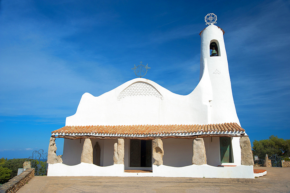 Stella Maris Church, Porto Cervo, Arzachena, Sardinia, Italy, Europe