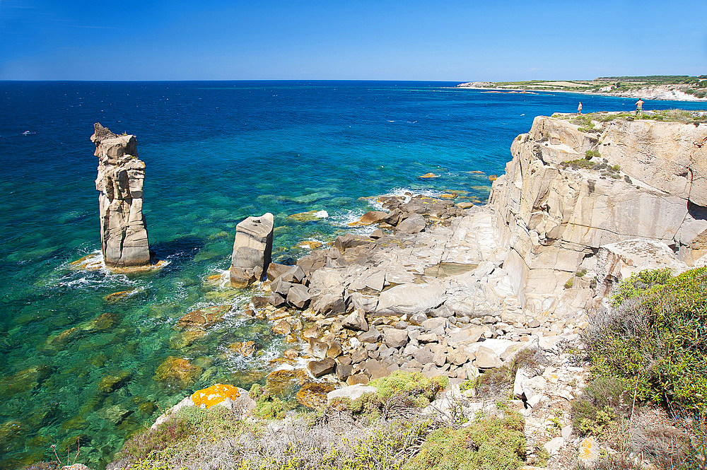 Le Colonne, Carloforte, Island of San Pietro, Sardinia, Italy, Europe