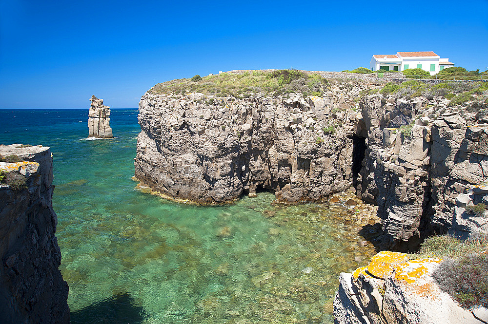 Le Colonne, Carloforte, Island of San Pietro, Sardinia, Italy, Europe