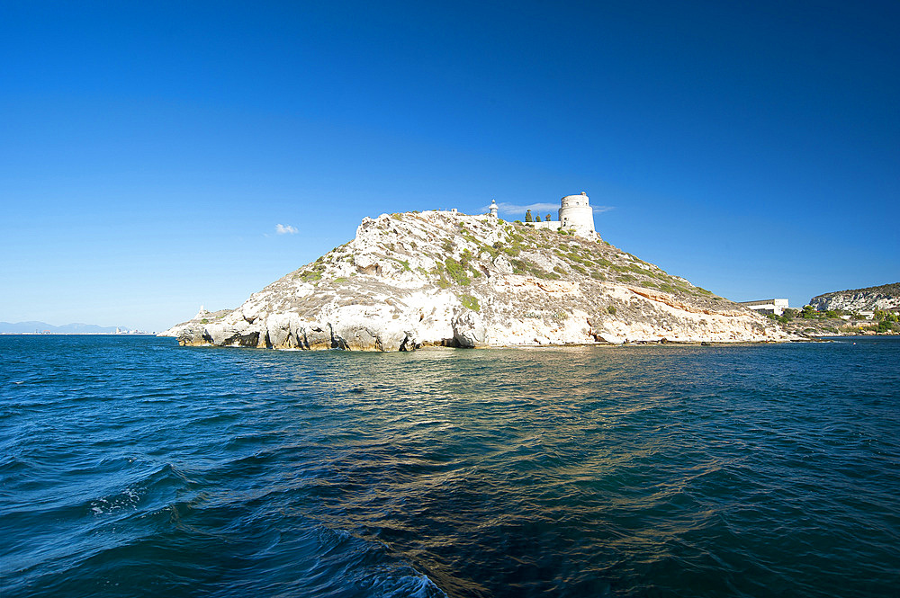 Lighthouse SantElia, Cagliari, Sardinia, Italy, Europe