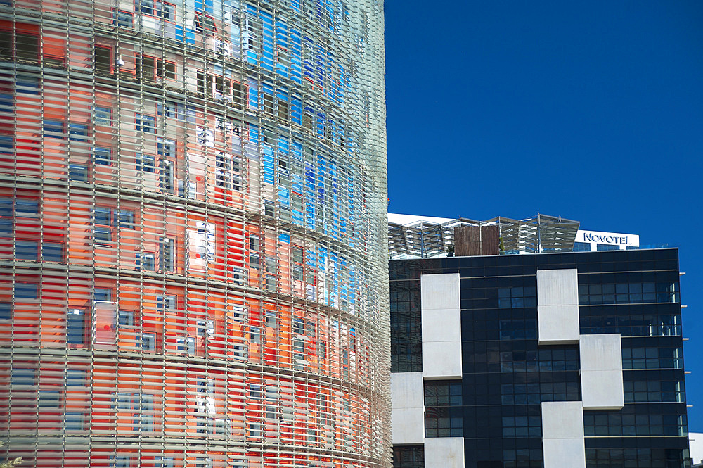 Agbar Tower, Barcelona, Catalonia, Spain, Europe