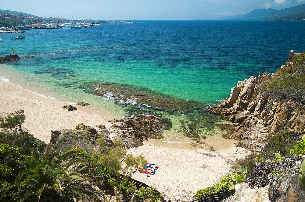 Spiaggia Mancinu beach, Propriano, Corsica, France, Europe