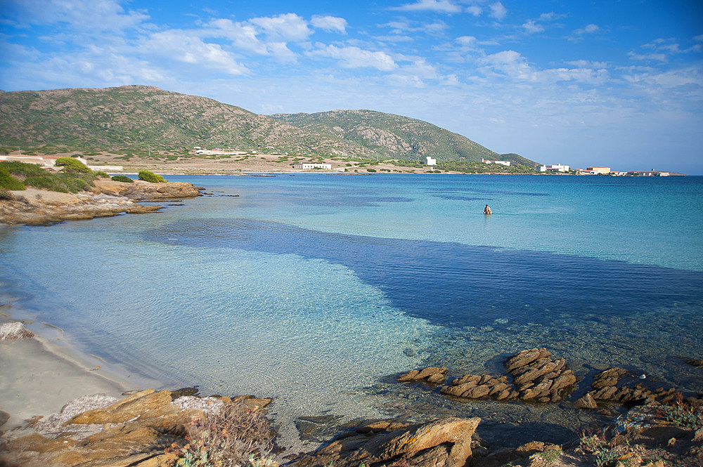 Spiaggia DellOssario, Cala Reale, Asinara Island National Park, Porto Torres, North Sardinia, Italy, Europe