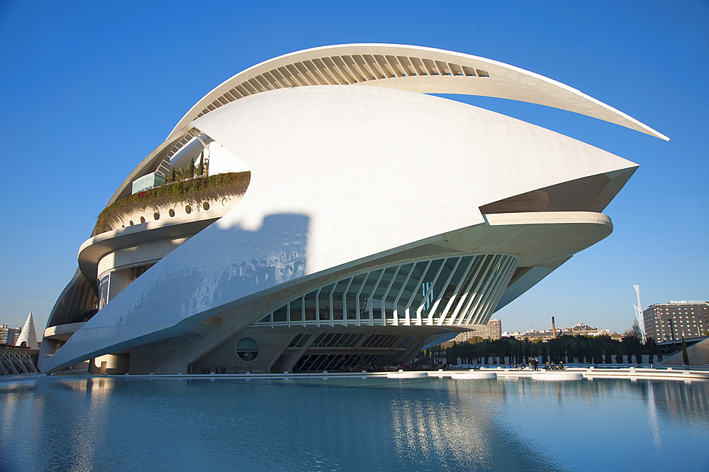 Palau de les arts Reina Sofia, Ciutat de les Arts i les Ciències, Valencia, Spain, Europe