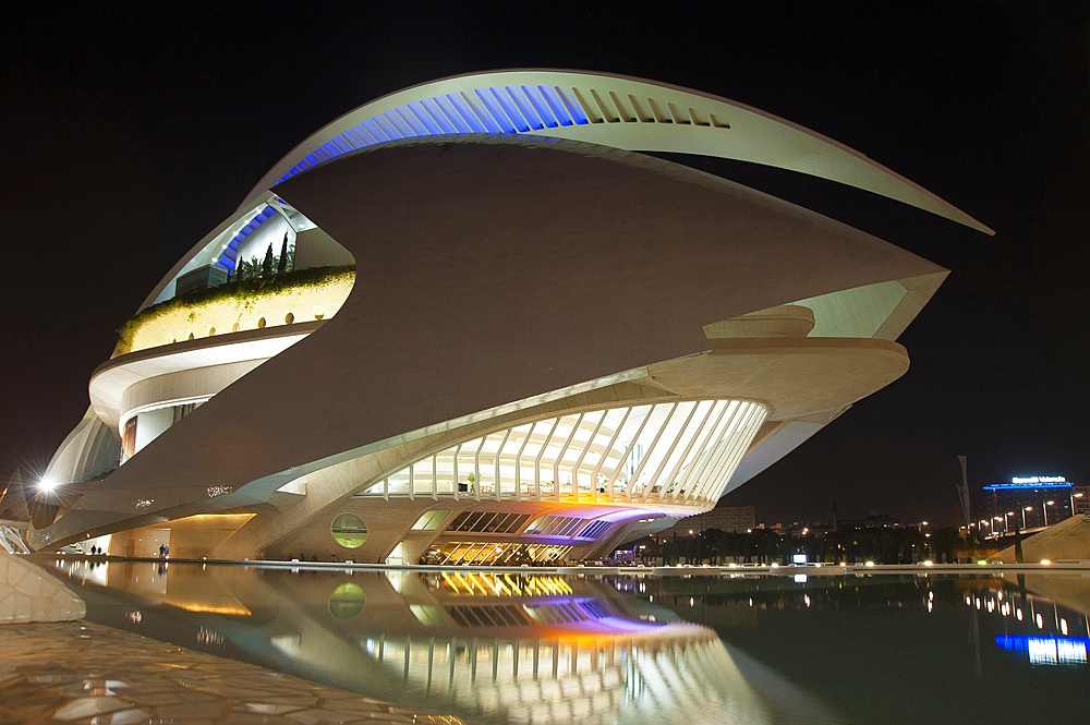 Palau de les arts Reina Sofia, Ciutat de les Arts i les Ciències, Valencia, Spain, Europe