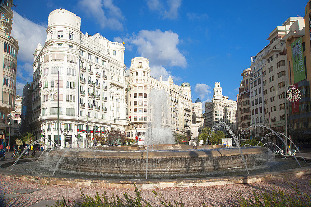 Plaça de lAjuntament, Valencia, Spain, Europe