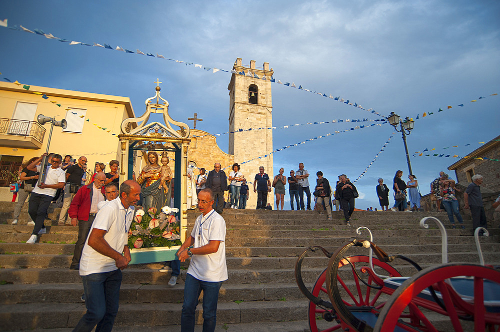 Procession of Santa Maria de is Aquas, Sardara, Sardinia, Italy, Europe