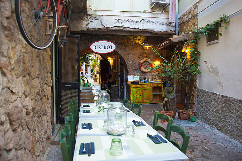 Bistrot, Carloforte, San Pietro Island, Sardinia, Italy, Europe