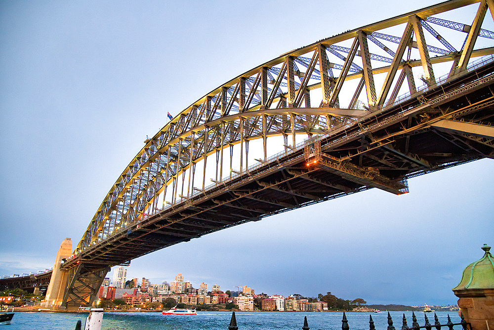 Sydney Harbor Bridge at sunset, Australia