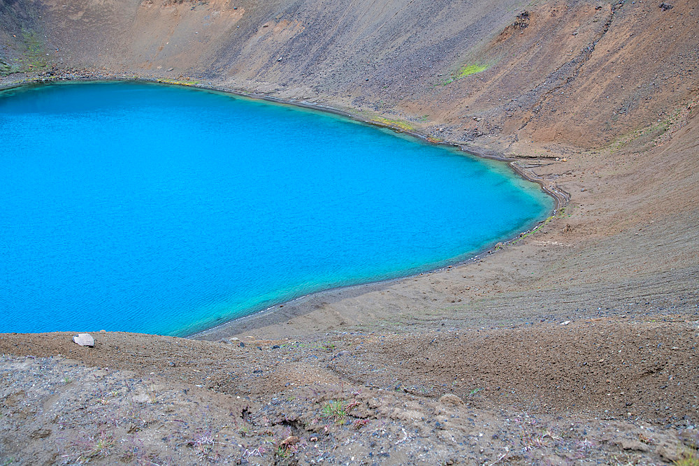 Krafla Crate Lake near Myvatn, Iceland.