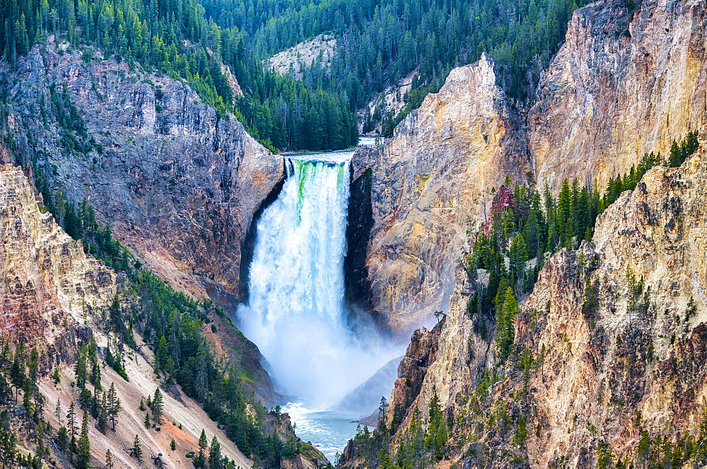 Lower Falls of Yellowstone Grand Canyon, Wyoming.