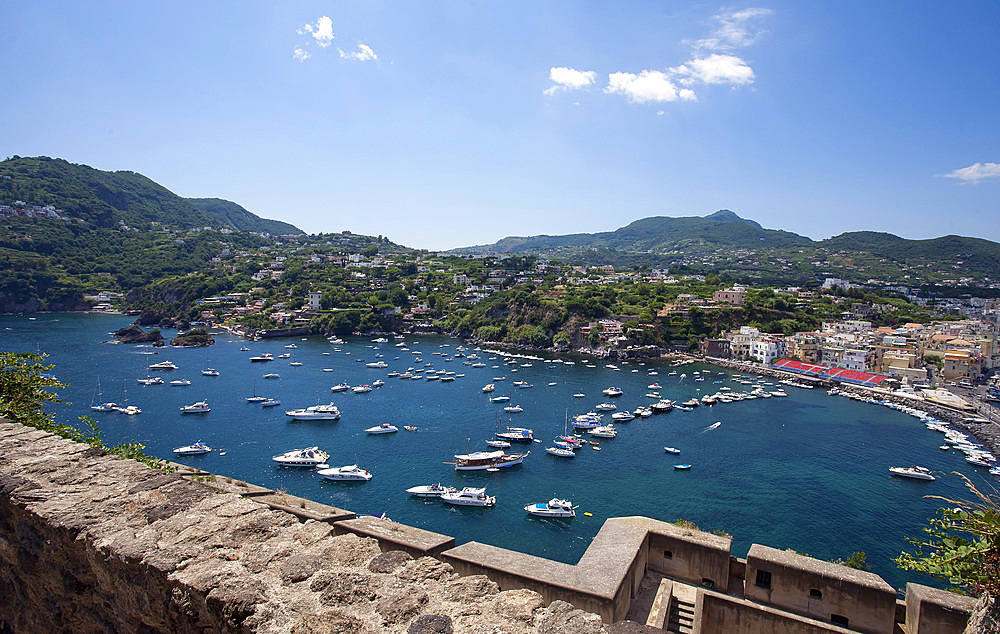 Aragonese castle, Ischia island, Campania, Italy, Europe.