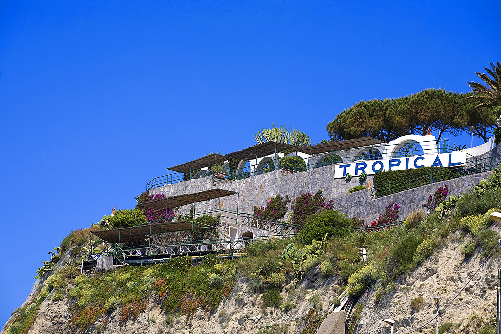 Tropical termal centre, S.Angelo bay, Ischia island, Naples, Campania, Italy, Europe.