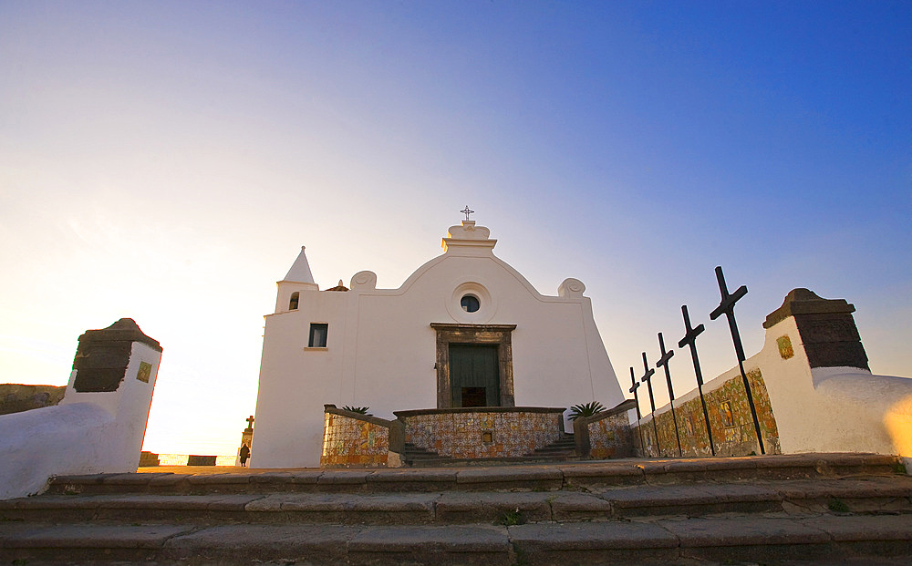 Soccorso church, Forio d'Ischia, Ischia island, Naples, Campania, Italy, Europe