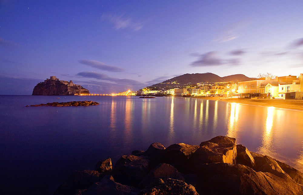 Aragonese castle, Ischia Ponte, Ischia island, Campania, Italy, Europe