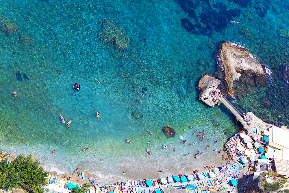 Marina Grande beach, Capri island, Naples, Campania, Italy, Europe.