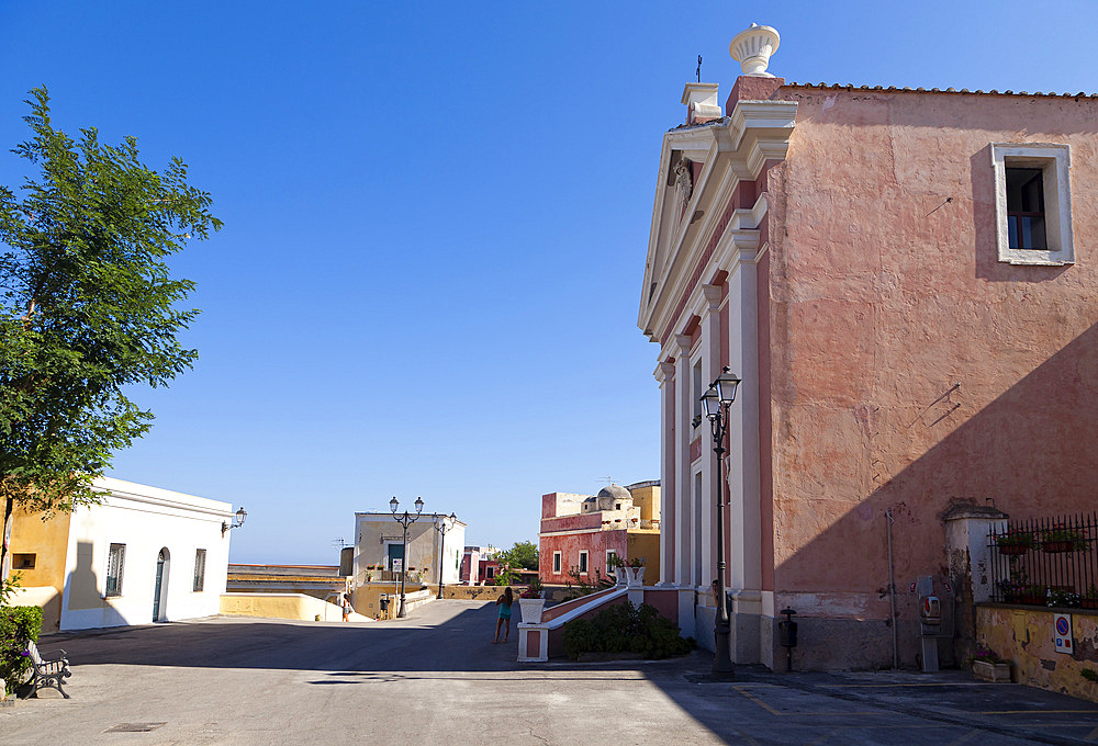 San Candida church, Ventotene island, Pontine Islands, Lazio, Italy, Europe